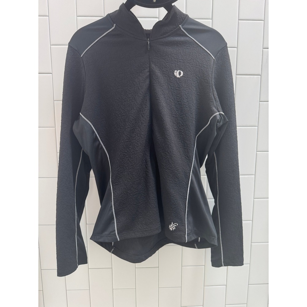 Pearl Izumi Select Series Womens Black Textured Long Sleeve Cycling Jersey L